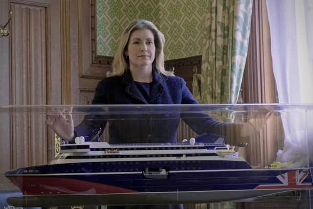 Penny Mordaunt has unveiled plans for three new ships to be built in a bid to boost the maritime industry. Picture: Office of Penny Mordaunt.