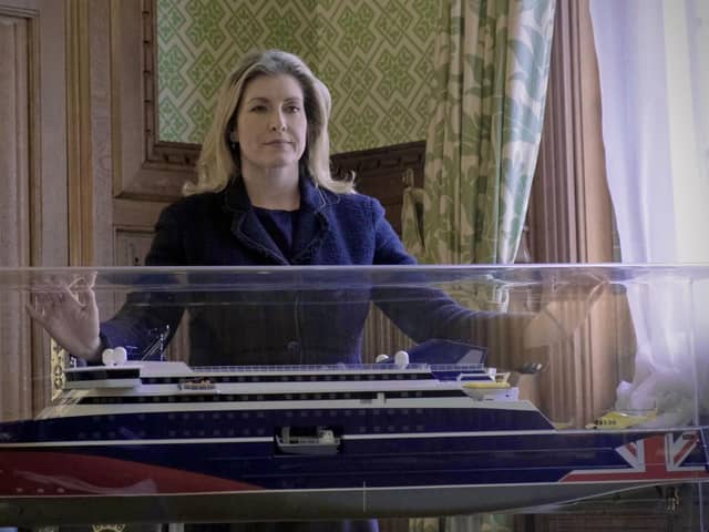 Penny Mordaunt has unveiled plans for three new ships to be built in a bid to boost the maritime industry. Picture: Office of Penny Mordaunt.