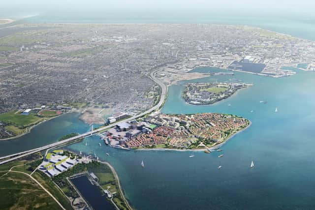 How the Lennox Point development at Tipner West would look, in a picture released by Portsmouth City Council in September last year