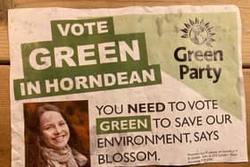 The faked and dumped Green Party election leaflet.