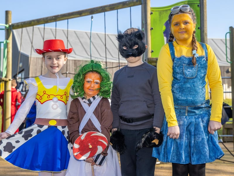 Staff and pupils from Victory Primary School dressed to impress for World Book Day 2025.  Pictured - Pupils from Victory Primary School dressed up for World Book Day.  Photos by Alex Shute