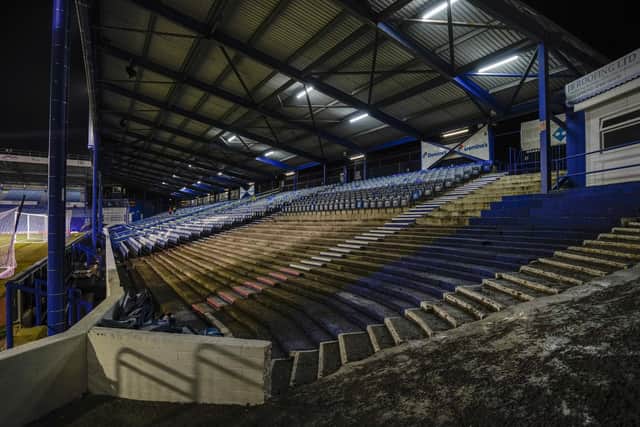 Work on the Milton End has been ongoing since October - with October 2023 pencilled in as a completion date. Picture: Jason Brown/ProSportsImages