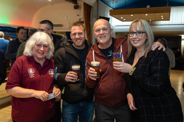 Friends enjoying the variety offered at the Gosport Winterfest. Picture: Mike Cooter (250223)