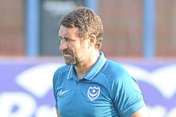Pompey academy coach Liam Daish has praised his youngsters’ mentality during their Hampshire Senior Cup victory over AFC Stoneham. Picture: Habibur Rahman