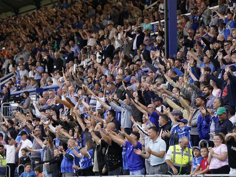 The South Stand rocking against Port Vale