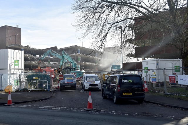 Updated pictures of Osborn Road Car Park demolition on Friday, February, 2, 2024. 

Picture: Sarah Standing (020224-6321)