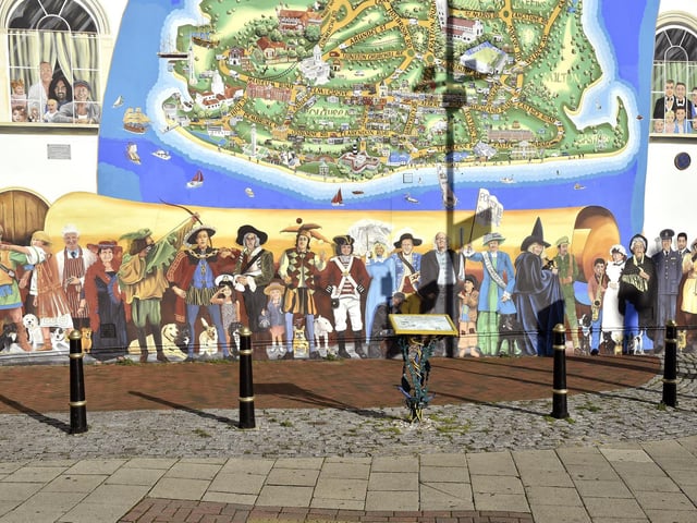 Mapping the city in stylised form, the Strand mural is on a 3,000 sq ft wall of a building at the junction of Waverley Road and Clarendon Road in Southsea. Muralist Mark, 52, first painted the mural in 1997 before it was damaged by a leaking pipe and redone in 2010. It is regularly updated and has recently added more features from the north of the city.Picture: Sarah Standing