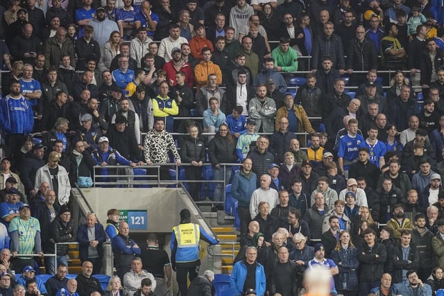 Pompey fans stayed right to the end, despite their side's poor showing in Wales.