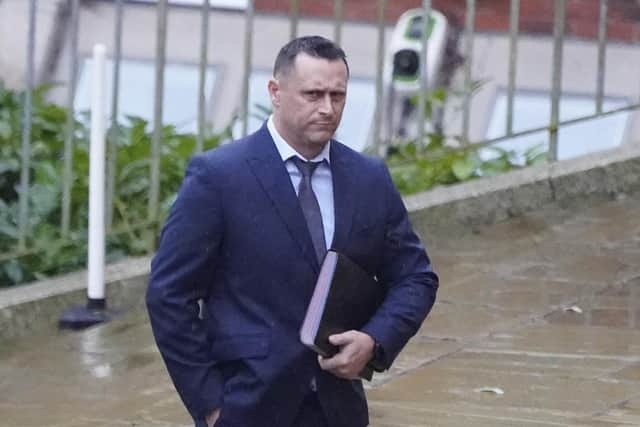 David Longden-Thurgood, of Waterlooville, a Hampshire and Isle of Wight Constabulary police officer, has been formally cleared of the rape of a woman in her 30s. Picture: Andrew Matthews/PA.