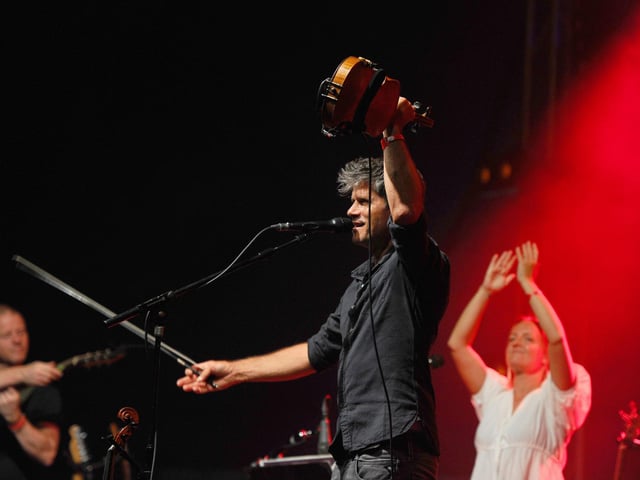 Seth Lakeman put on a show for fans at Wickham Festival on Friday, August 2, 2024..Picture: Sarah Standing (020824-3315)