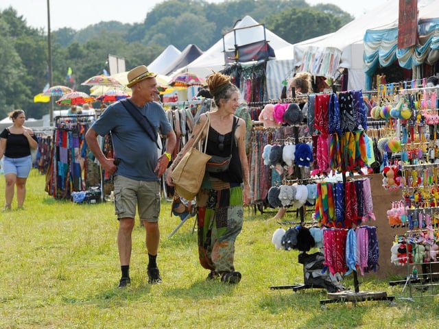 There were over 40 craft stalls at the Wickham Festival.. Picture: Sarah Standing (010824-2946)