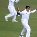 Mohammad Abbas picked up two wickets late in the day for Hampshire at Lancashire. Picture: Alex Pantling/Getty Images