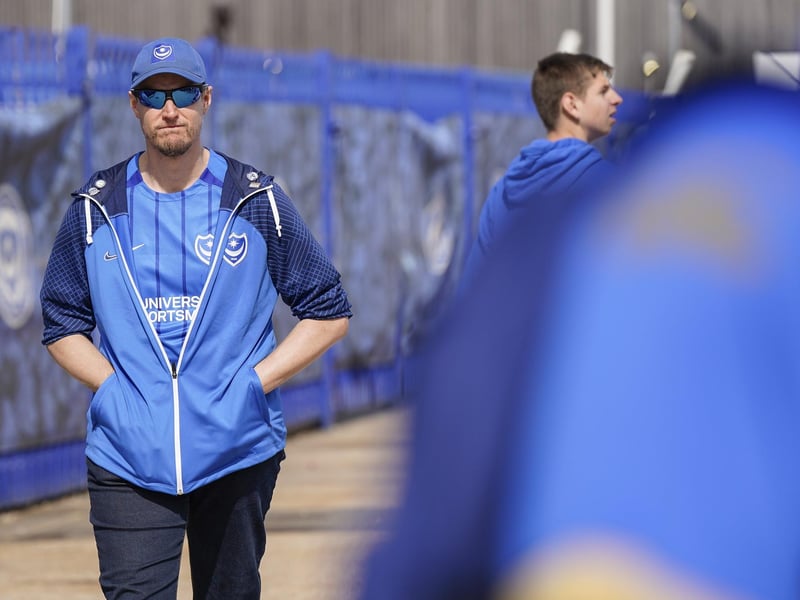 There's no doubting who this guy was supporting on Sunday!