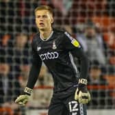 Alex Bass made 21 appearances during is Bradford loan spell. Picture: Thomas Gadd