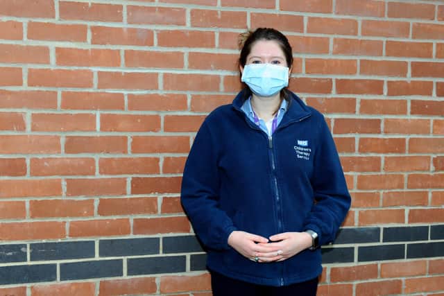 Alice Morris, a speech and language therapist at the Battenburg Child Development Centre, who has been redeployed.
Picture: Sarah Standing (010221-2042)