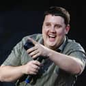 Comedian Peter Kay performs in support of US singer and pianist Billy Joel, to an audience of 47,000, at Croke Park on July 29, 2006 in Dublin Picture: ShowBizIreland/Getty Images