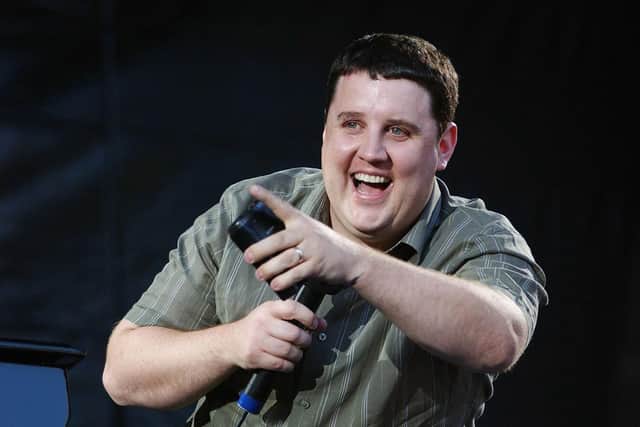 Comedian Peter Kay performs in support of US singer and pianist Billy Joel, to an audience of 47,000, at Croke Park on July 29, 2006 in Dublin Picture: ShowBizIreland/Getty Images