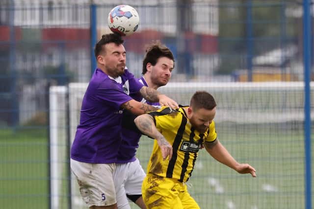 Co-op Dragons (yellow) v AFC Hilsea. Picture by Kevin Shipp