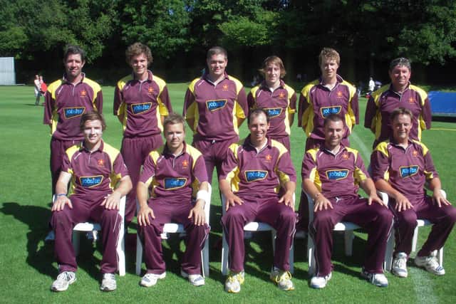 Flashback - Ben Walker lines up for Havant in a T20 game in 2011. Back (from left): Jeremy Bulled, Steve Matthews, Pete Hopson, Tim Jackson, Scott Mills, Steve Dean. Front: Chris Morgan, Ollie Jones, Richard Hindley, Ben Walker, Jez Ord.