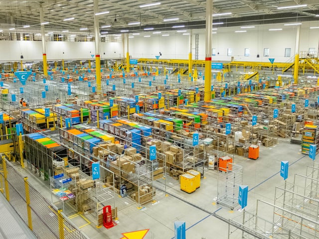Inside the warehouse