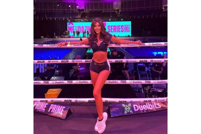 Chloe Chambers from Portsmouth at the KSI vs Swarmz fight on August 27, 2022