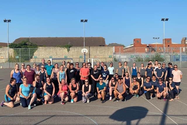 Competitors in the first Netball in the Community festival in Portsmouth since November 2019