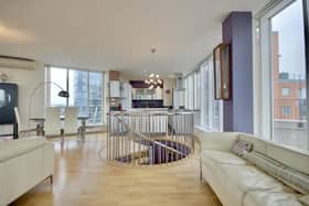 This two bedroom flat in Gunwharf Quays is on sale for £995,000. It is listed by Finest exclusively by Bernards.