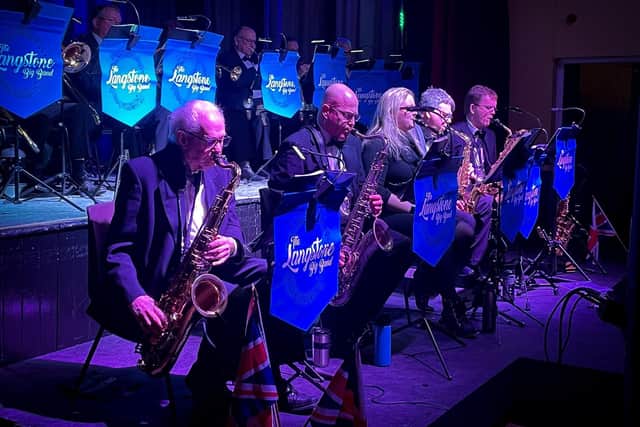 The Langstone Big Band performing at the Pallant Centre