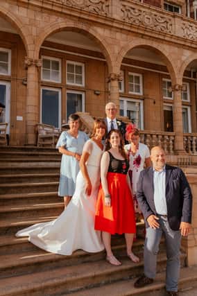 Georgie recreated her own parents wedding. Credit: Carla Mortimer Wedding Photography.