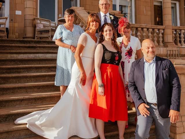 Georgie recreated her own parents wedding. Credit: Carla Mortimer Wedding Photography.