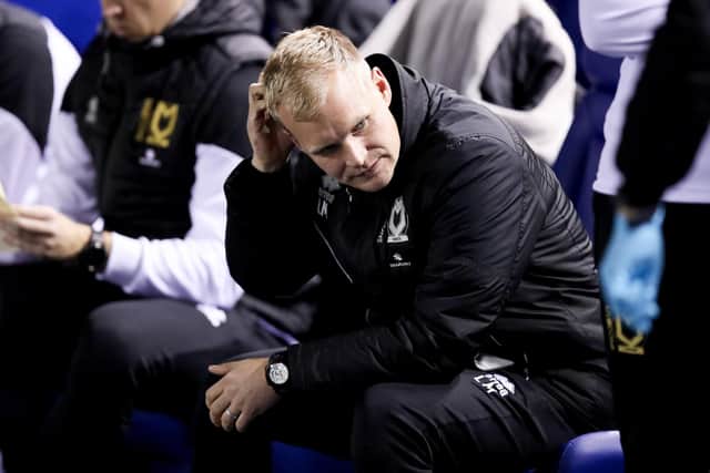 MK Dons boss Liam Manning   Picture: George Wood/Getty Images
