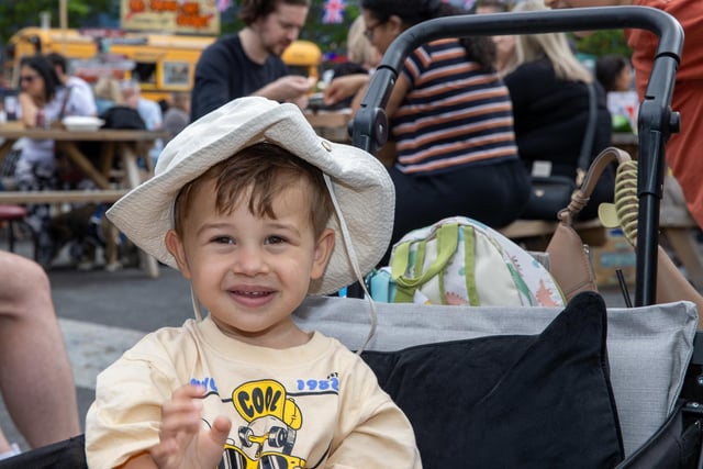 Ezra, 3, from Gosport at the British Street Food Awards southern heat.  Photos by Alex Shute