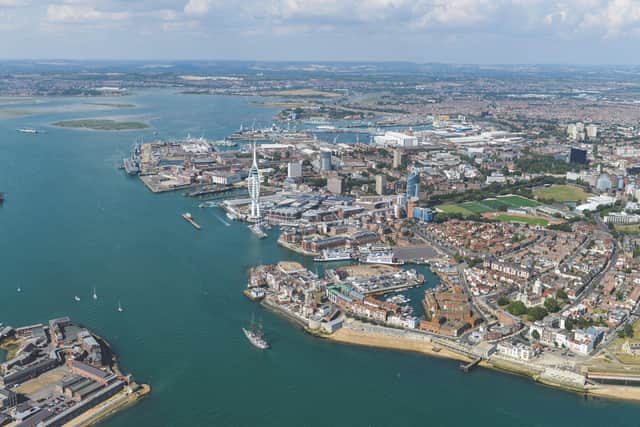 Aerial view of Portsmouth