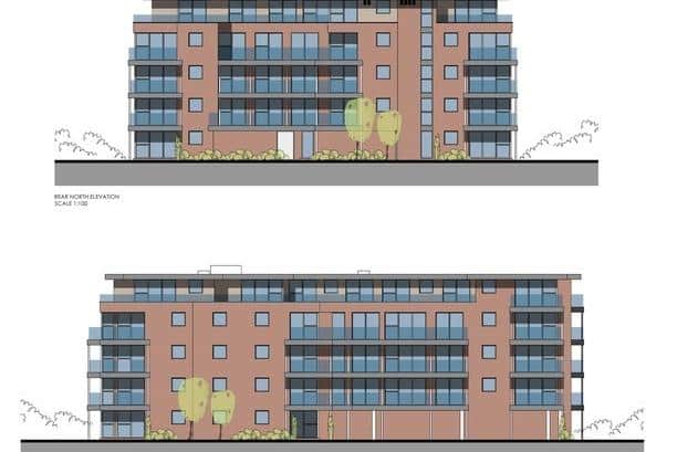 A block of flats planned for Bartons Road in Havant