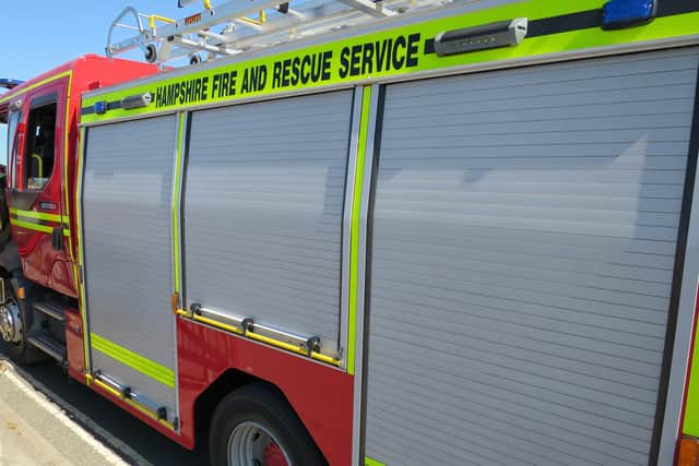 Firefighters were called to a digger fire in Barn Owl Close, Whiteley on March 3.