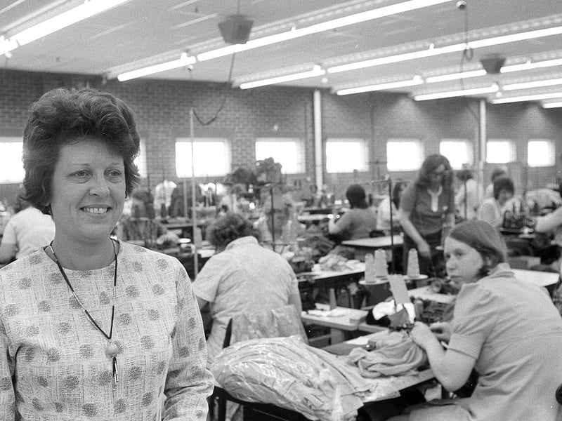 The new factory employed hundred of workers. Can you spot any familiar faces?