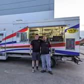 Frying High Fish & Chips has announced that it will be setting up a permanent pitch in Havant. 

Pictured: Dan Hickman and Will Cripps