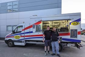 Frying High Fish & Chips has announced that it will be setting up a permanent pitch in Havant. 

Pictured: Dan Hickman and Will Cripps