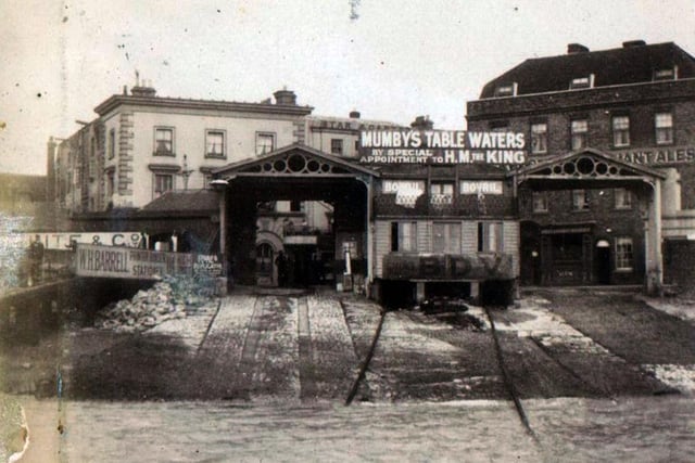 Landing stage for the chain ferry at the end of Broad Street, Old Portsmouth