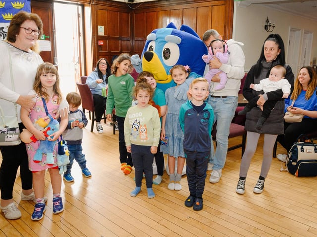 Pictured is: Bluey a some of the guests at the fund raiserPicture: Keith Woodland (290921-31)