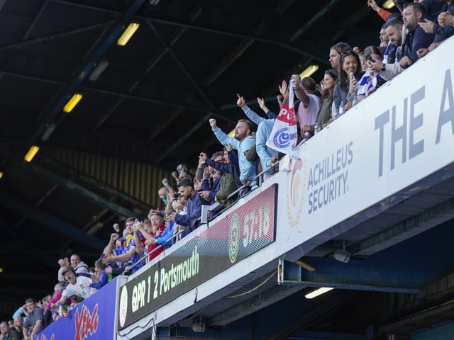 There were plenty of happy faces in the away end at the final whistle.