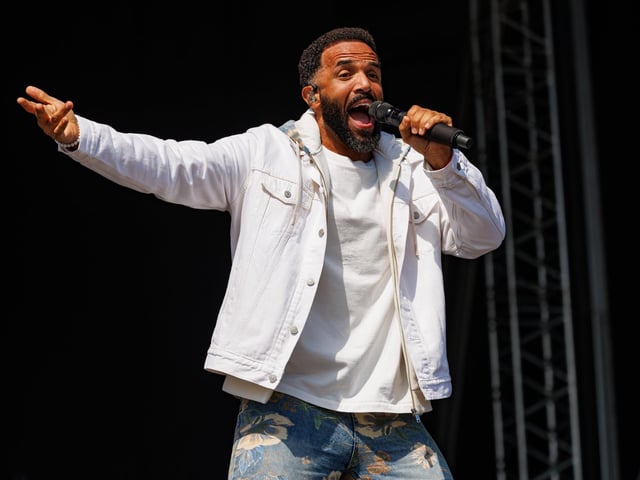 Born in Southampton, Craig David, is known for his hits 7 days and When you know what love is.   Pictured: Performance of the Craig David TS5 on the Common Stage at Victorious  Picture:Marcin Jedrysiak