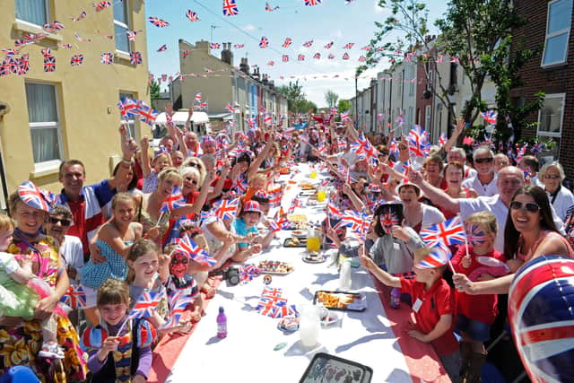 Residents of Kassassin Street in Southsea enjoy a street party for the Queen's Diamond Jubilee in 2012
Picture: Ian Hargreaves (121927-7)