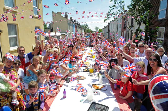 Residents of Kassassin Street in Southsea enjoy a street party for the Queen's Diamond Jubilee in 2012
Picture: Ian Hargreaves  (121927-7)