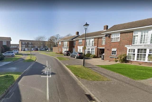 Police responded to a report a woman suffered stab wounds in Little Green, Gosport, on Boxing Day. Picture: Google Street View.