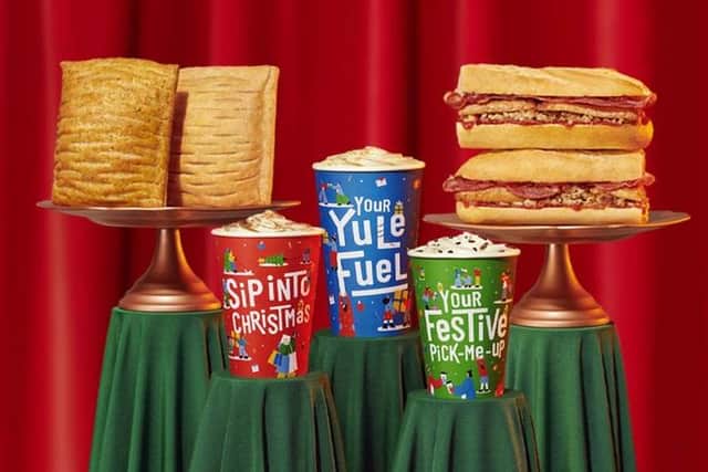 The Greggs Christmas menu has plenty of festive options this year.