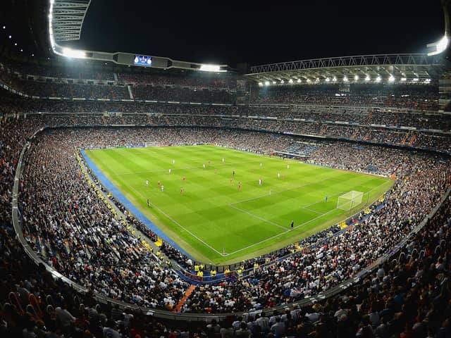 Not the Burnabayou - Real Madrid's Santiago Bernabeu stadium. Photo by Mike Hewitt/Getty Images.
