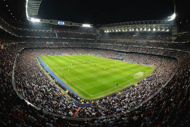 Not the Burnabayou - Real Madrid's Santiago Bernabeu stadium. Photo by Mike Hewitt/Getty Images.