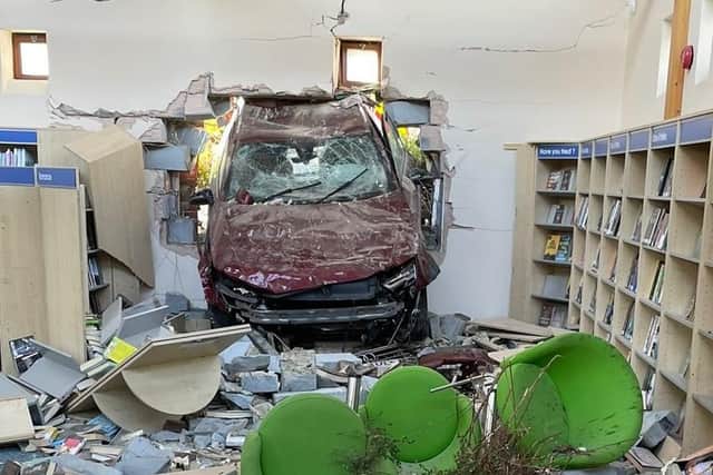 Photos from the aftermath of the crash. Picture: Hardley Fire Station via Twitter