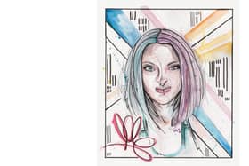 The cover of Your Face Is An Album, a charity tribute album in memory of Porsche 'Pops' McGregor-Sims, who died at 27 two weeks after being diagnosed with cervical cancer. Artwork by Samo White